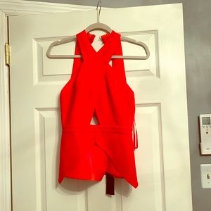 BCBG cutout elegant top